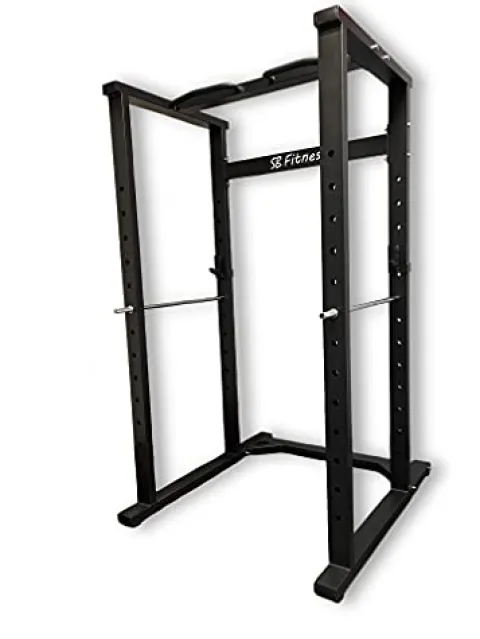 SB Fitness Equipment SB-PR1000 Heavy Gauge Steel Power Rack Matte Black