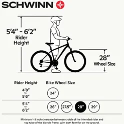 Schwinn Discover 2 Adult Hybrid Bike Black/Discover 2