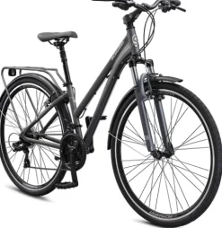 Schwinn Discover 2 Adult Hybrid Bike 700c 21-Speeds Matte Grey