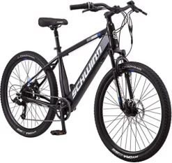 Schwinn Electric Hybrid Bike 18.5-Inch Aluminum Frame Matte Black