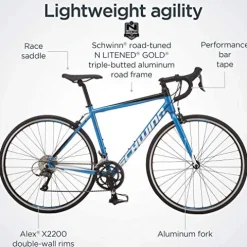 Schwinn Fastback AL Claris Performance Road Bike Blue