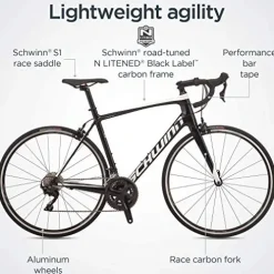 Schwinn Fastback Carbon Road Bike Black