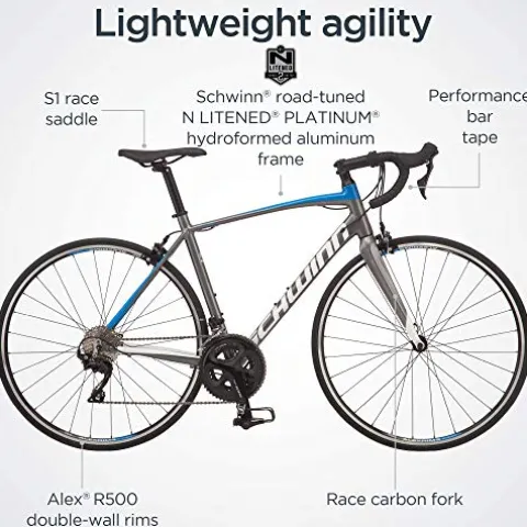 Schwinn Fastback Carbon Road Bike AL105 48cm Charcoal