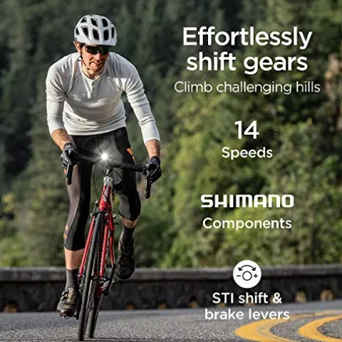 Schwinn Fastback Tourney AL Adult Road Bike 700c 14-Speed Large Red