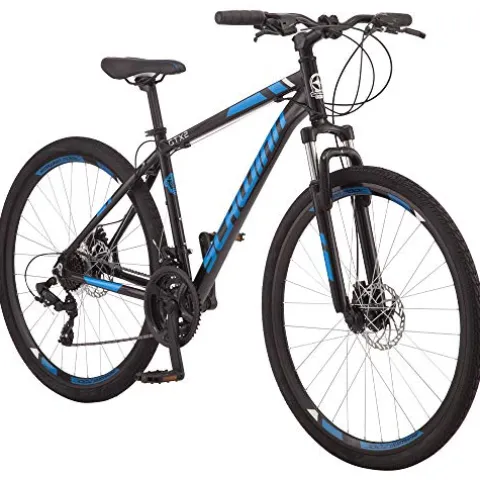 Schwinn GTX 2.0 Comfort Adult Hybrid Bike 700c Black/Blue