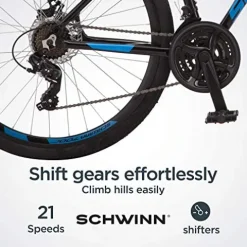 Schwinn GTX 2.0 Comfort Adult Hybrid Bike 700c Black/Blue