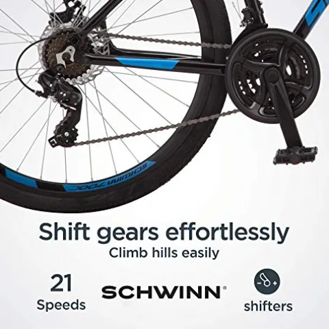 Schwinn GTX 2.0 Comfort Adult Hybrid Bike 700c Black/Blue