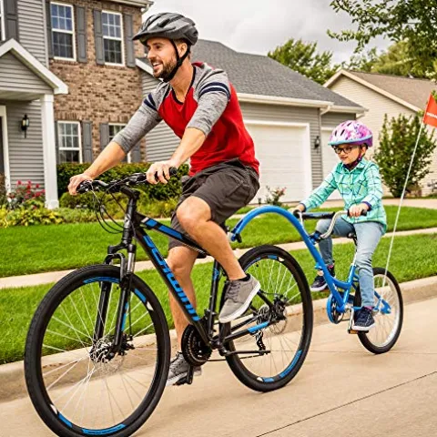 Schwinn GTX 2.0 Comfort Adult Hybrid Bike 700c Black/Blue