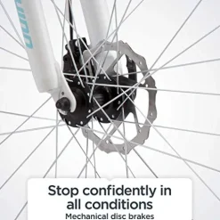 Schwinn GTX 2.0 Comfort Adult Hybrid Bike Light Blue