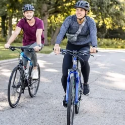 Schwinn GTX 2.0 Comfort Adult Hybrid Bike Light Blue