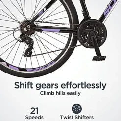 Schwinn GTX 1.0 Comfort Hybrid Bike 700c Black