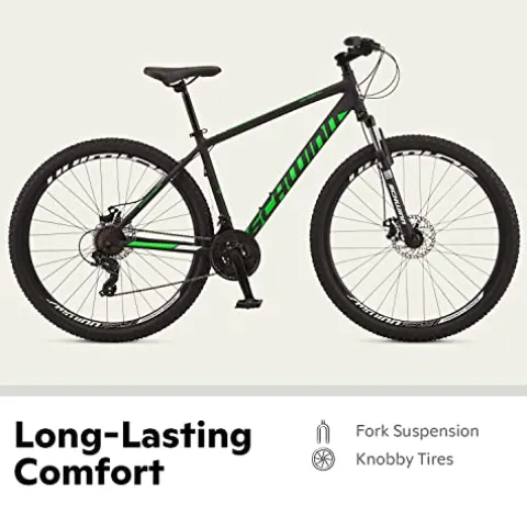 Schwinn High Timber ALX Mountain Bike Black/Green