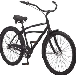 Schwinn Huron Adult Beach Cruiser Bike 3-Speed Black