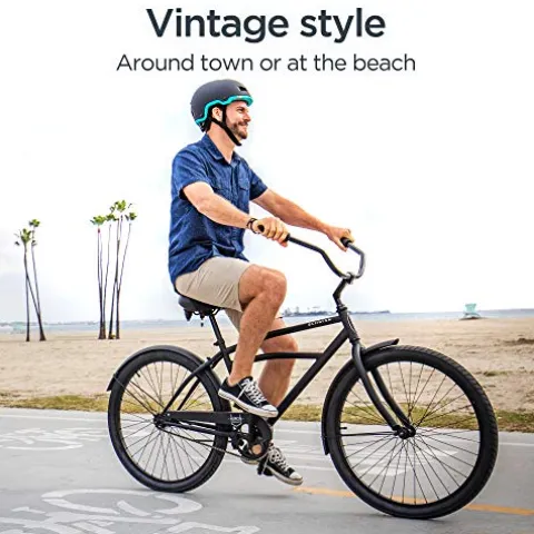 Schwinn Huron Adult Beach Cruiser Bike 3-Speed Black