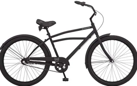 Schwinn Huron Adult Beach Cruiser Bike 3-Speed Black