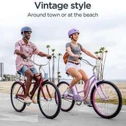 Schwinn Huron Adult Beach Cruiser Bike 26-Inch Red