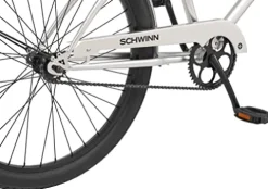 Schwinn Huron Adult Beach Cruiser Bike 26-Inch Silver