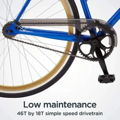 Schwinn Kedzie Single-Speed Fixie Road Bike Blue