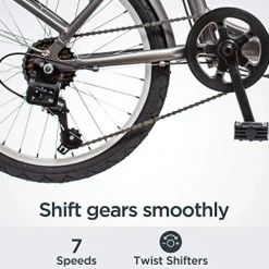 Schwinn Loop Adult Folding Bike 20-inch 7-Speed Drivetrain Titanium