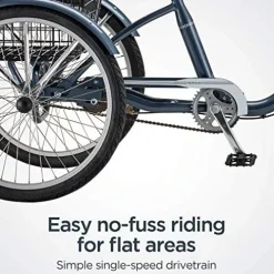 Schwinn Meridian Adult Tricycle Bike Slate Blue (24-Inch Wheels)