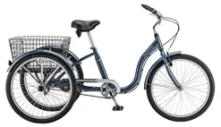 Schwinn Meridian Adult Tricycle Bike Slate Blue (24-Inch Wheels)