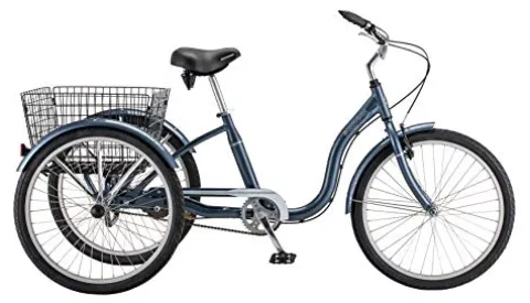 Schwinn Meridian Adult Tricycle Bike Slate Blue (24-Inch Wheels)