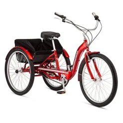 Schwinn Meridian Deluxe Adult Tricycle Bike 26-Inch Red