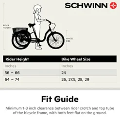 Schwinn Meridian Deluxe Adult Tricycle Bike 26-Inch Red