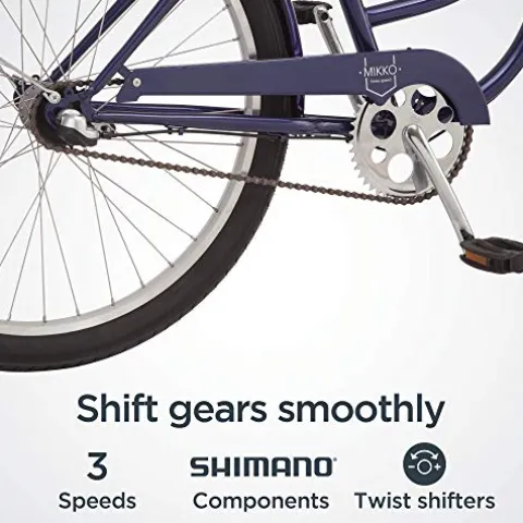 Schwinn Mikko Adult Beach Cruiser Bike Navy