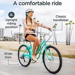 Schwinn Mikko Adult Beach Cruiser Bike Teal