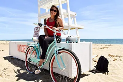 Schwinn Perla Beach Cruiser Bike Blue