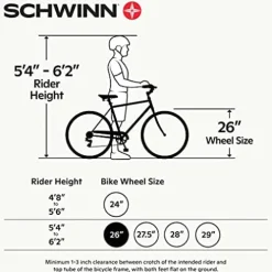 Schwinn Regioneer Mens Hybrid Comfort Bike Blue