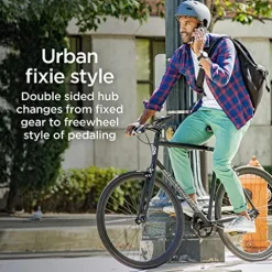 Schwinn Stites Fixie Adult Commuter Road Bike White