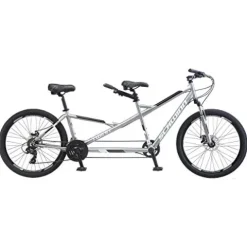 Schwinn Twinn Classic Tandem Adult Beach Cruiser Bike Grey