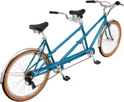 Schwinn Twinn Classic Tandem Adult Beach Cruiser Bike Blue