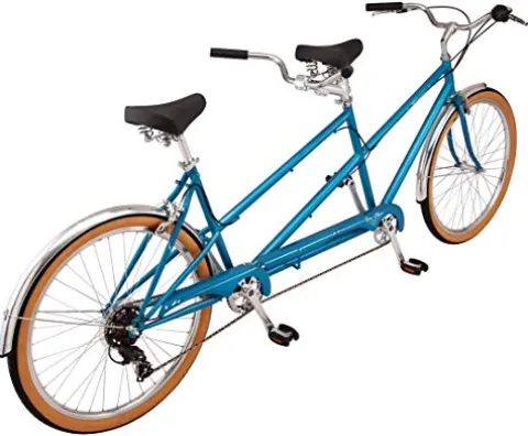 Schwinn Twinn Classic Tandem Adult Beach Cruiser Bike Blue