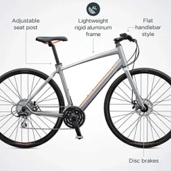 Schwinn Vantage F2 Sport Hybrid Bike Matte Grey