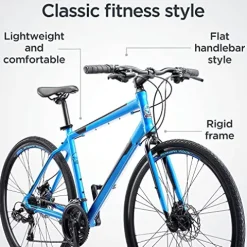 Schwinn Volare 1200 Hybrid Sports Road Bike Matte Blue