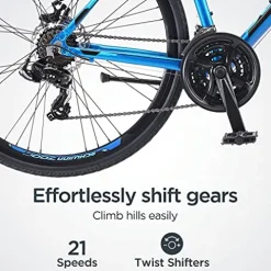 Schwinn Volare 1200 Hybrid Sports Road Bike Matte Blue