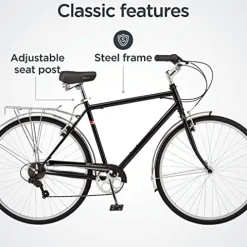 Schwinn Wayfarer Adult Hybrid Bike Black