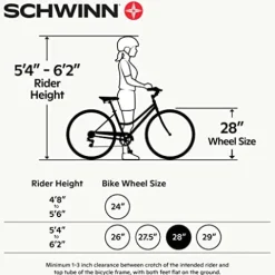 Schwinn Wayfarer Adult Hybrid Bike Black