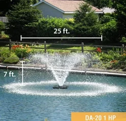 Scott Aerator DA-20 Display Pond Aerator 1HP 230V Black