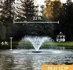 Scott Aerator DA-20 Display Pond Aerator 1/2 HP 230V with 70ft Cord Multicolor