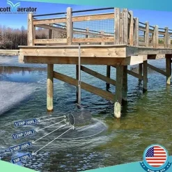 Scott Aerator De-Icer for Lakes & Ponds 1HP 230V Stainless Steel Dock Mount