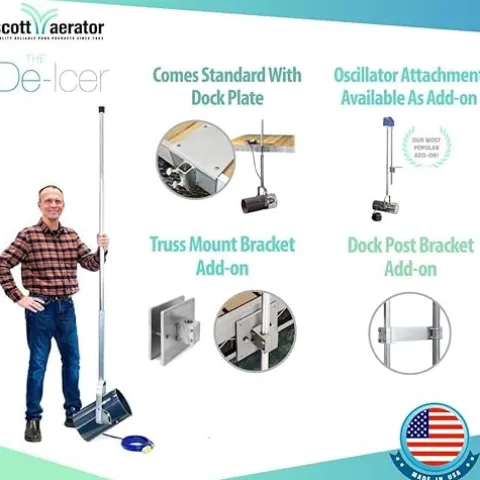 Scott Aerator De-Icer for Lakes & Ponds 1/3 HP 115V Stainless Steel Dock Mount