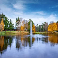 Scott Aerator Gusher Fountain 1 HP 115V Decorative Pond Aerator with 100 ft Electric Cord