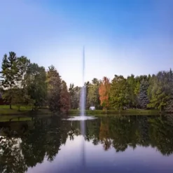 Scott Aerator Gusher Fountain 1 HP 115V Decorative Pond Aerator with 100 ft Electric Cord