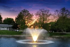Scott Aerator Night Glo Outdoor Fountain LED Light Set of 2 Warm White