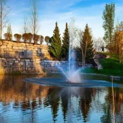 Scott Aerator Skyward Fountain 1 HP 230V Pond Aerator with 200 ft. Electric Cord