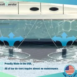 Scott Aerator Slinger De-Icer for Lakes & Ponds 3/4 HP 115V Stainless Steel